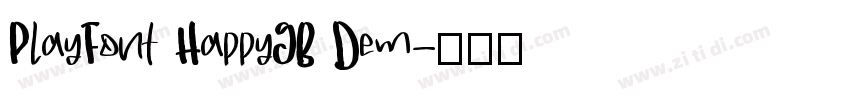 PlayFont HappyGB Dem字体转换